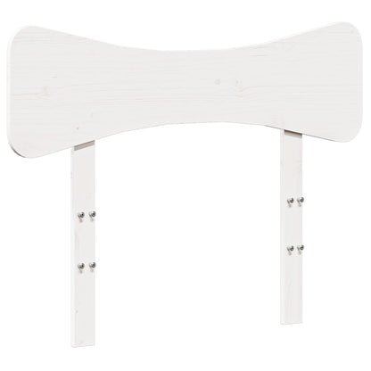 Giroletto senza Materasso Bianco 75x190 Legno Massello di Pino - homemem39