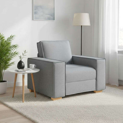 Poltrona Divano Grigio Chiaro 100x78x84 cm Tessuto | homemem39