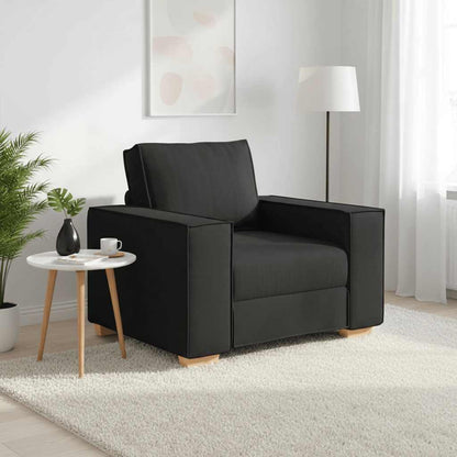 Poltrona Divano Nero 100x78x84 cm Tessuto