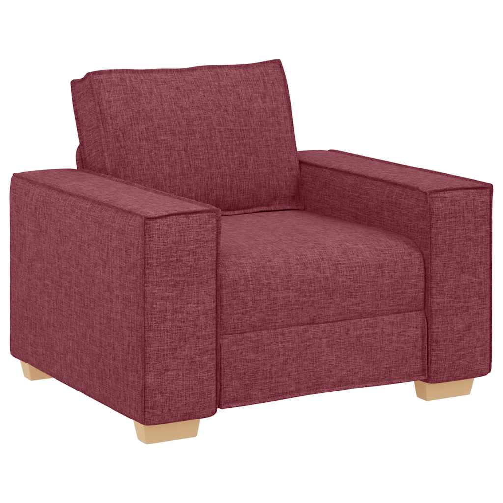 Poltrona Divano Rosso Vino 100x78x84 cm Tessuto | homemem39