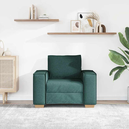 Poltrona Divano Verde Scuro 100x78x84 cm Tessuto | homemem39
