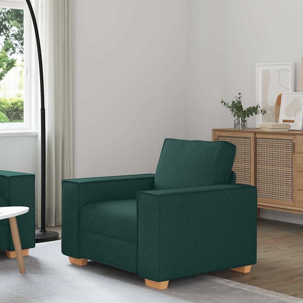 Poltrona Divano Verde Scuro 60 cm Tessuto - homemem39