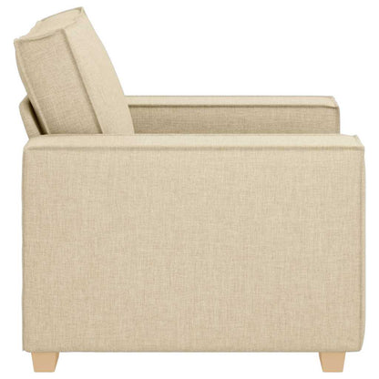 Poltrona Divano Crema 100x78x84 cm Tessuto | homemem39