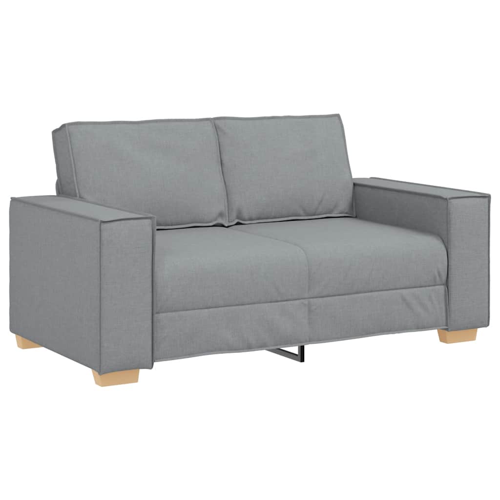 Divano a 2 posti Grigio chiaro 160x78x84 cm in tessuto | homemem39