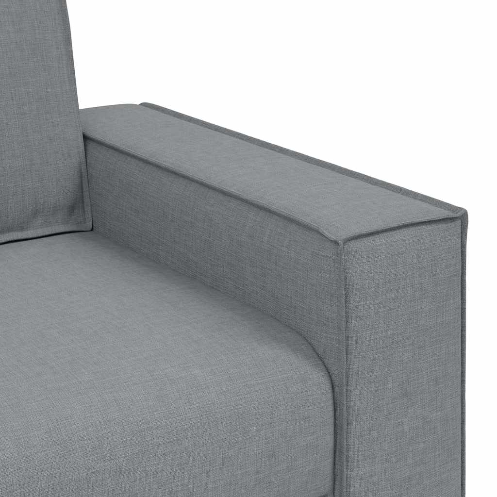 Divano a 2 posti Grigio chiaro 160x78x84 cm in tessuto | homemem39