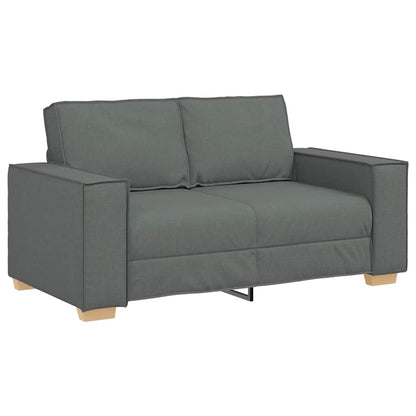 Divano a 2 posti Grigio scuro 160x78x84 cm in tessuto