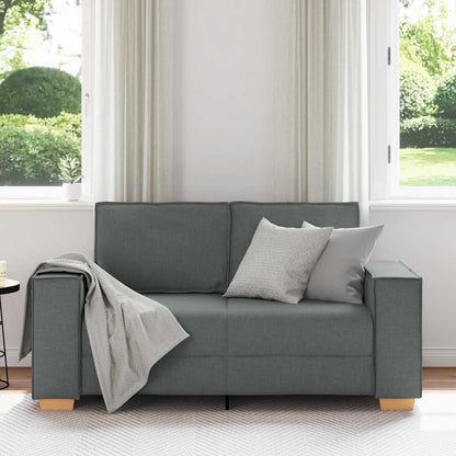 Divano a 2 posti Grigio scuro 160x78x84 cm in tessuto | homemem39