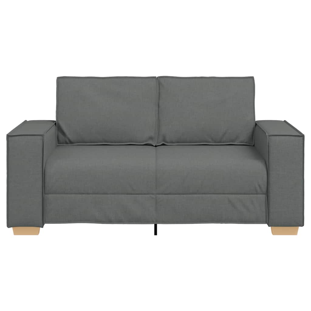 Divano a 2 posti Grigio scuro 160x78x84 cm in tessuto | homemem39