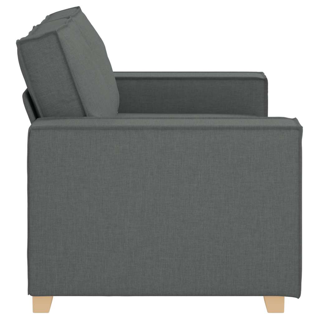 Divano a 2 posti Grigio scuro 160x78x84 cm in tessuto | homemem39