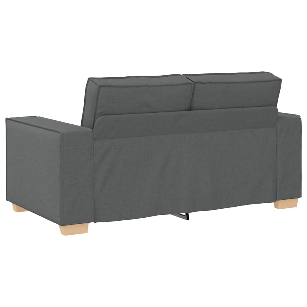 Divano a 2 posti Grigio scuro 160x78x84 cm in tessuto | homemem39