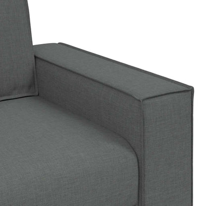 Divano a 2 posti Grigio scuro 160x78x84 cm in tessuto