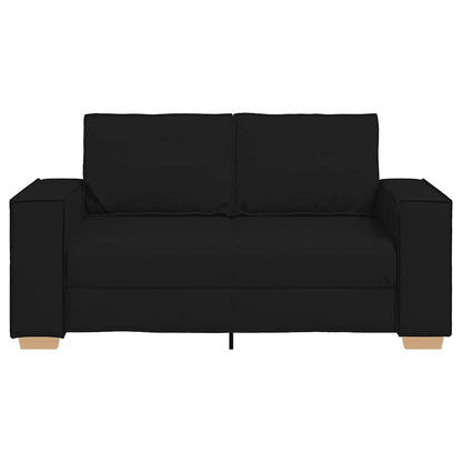 Divano a 2 posti Nero 160x78x84 cm Tessuto | homemem39