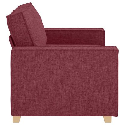 Divano a 2 posti rosso vino 160x78x84 cm in tessuto