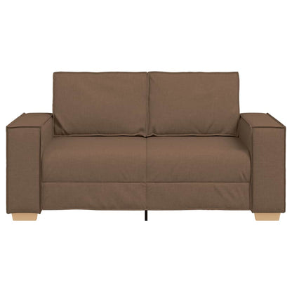 Divano a 2 posti Marrone 160x78x84 cm Tessuto | homemem39