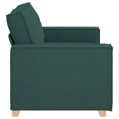 Divano a 2 posti Verde scuro 160x78x84 cm in tessuto | homemem39