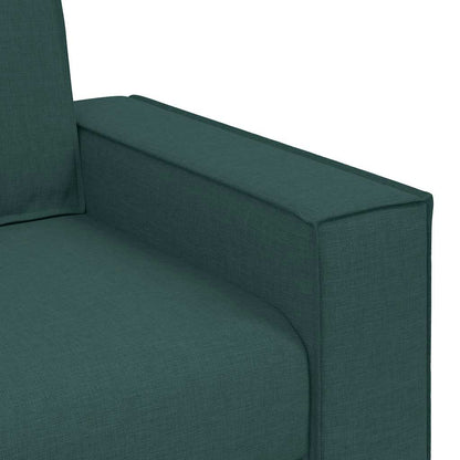 Divano a 2 posti Verde scuro 160x78x84 cm in tessuto | homemem39