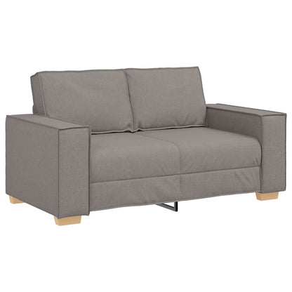 Divano a 2 posti tortora 160x78x84 cm in tessuto | homemem39