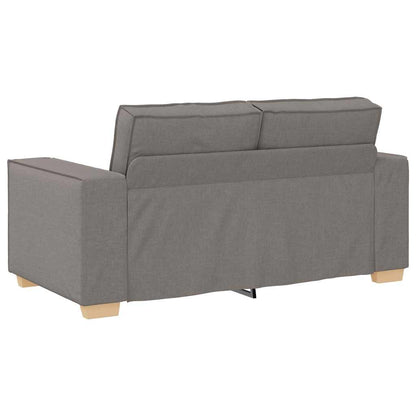 Divano a 2 posti tortora 160x78x84 cm in tessuto | homemem39
