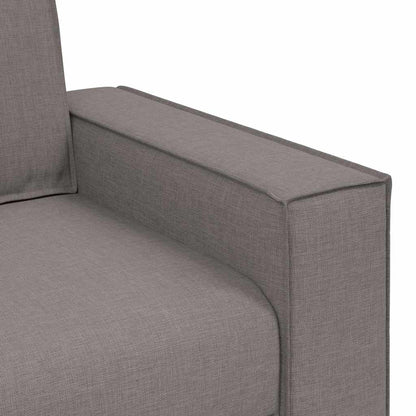 Divano a 2 posti tortora 160x78x84 cm in tessuto | homemem39