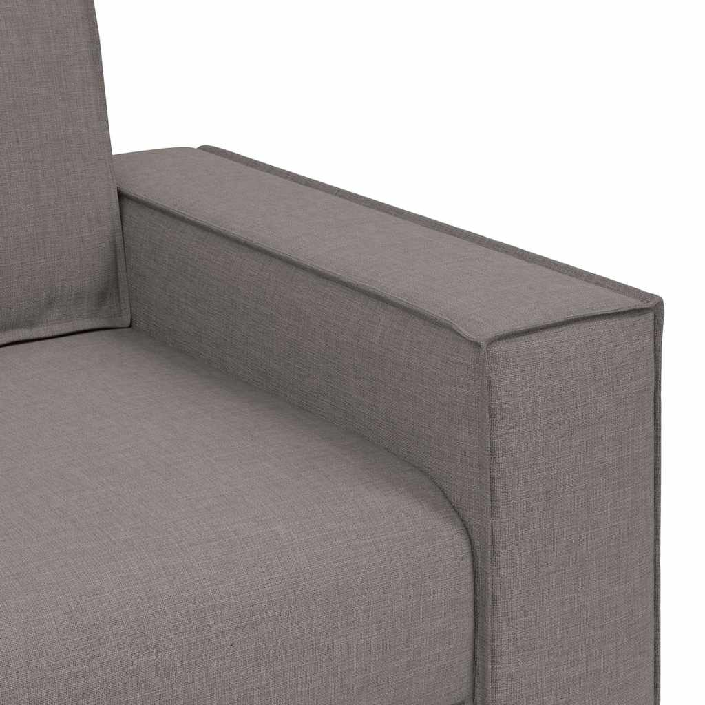Divano a 2 posti tortora 160x78x84 cm in tessuto