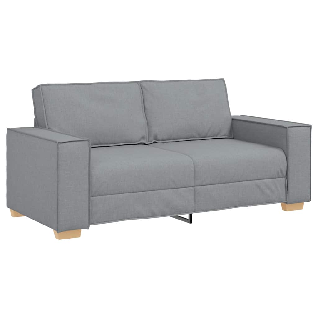 Divano a 2 posti Grigio Chiaro 180x78x84 cm Tessuto