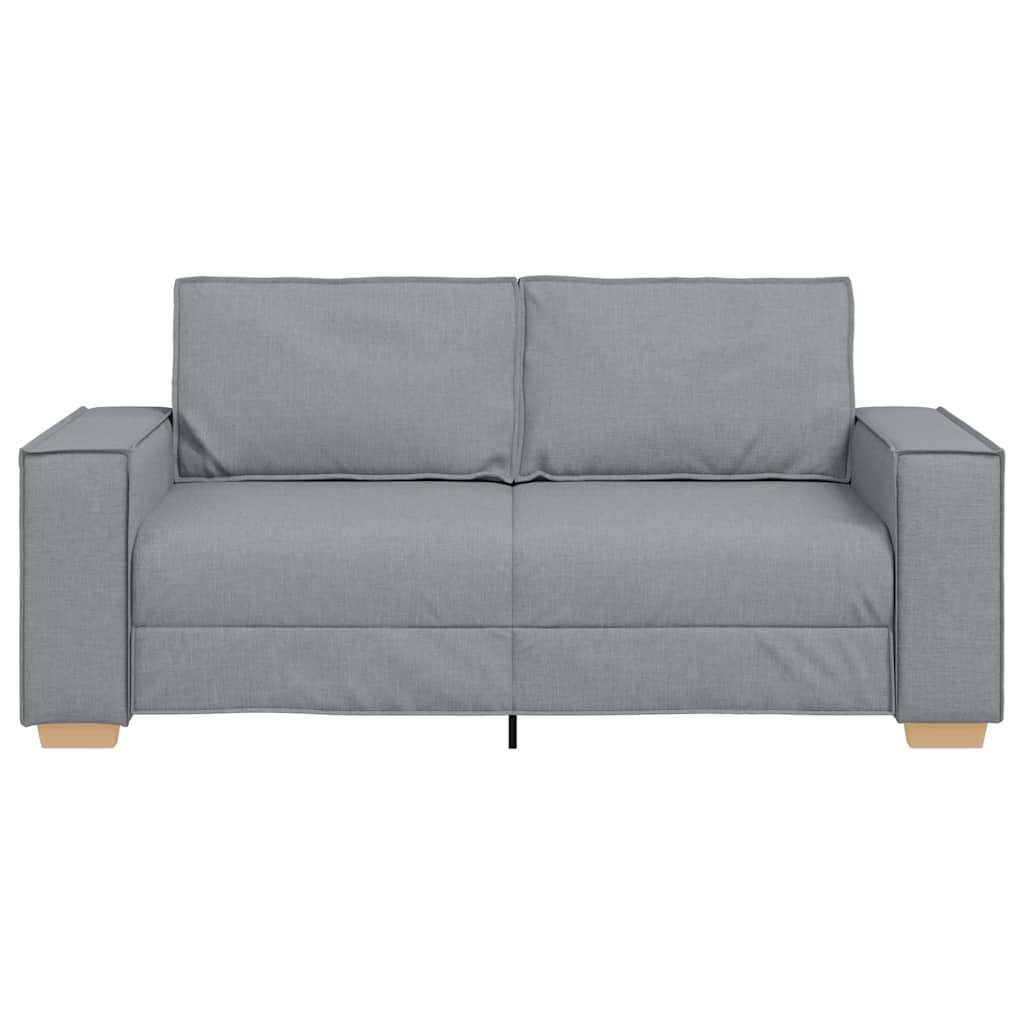 Divano a 2 posti Grigio Chiaro 180x78x84 cm Tessuto | homemem39