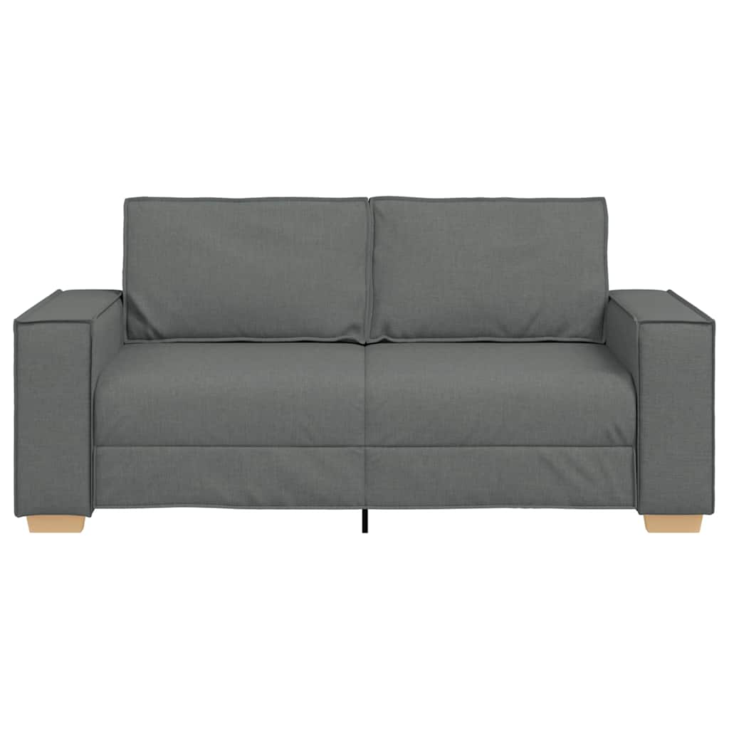 Divano a 2 posti Grigio scuro 180x78x84 cm in tessuto | homemem39