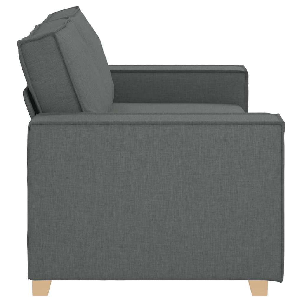 Divano a 2 posti Grigio scuro 180x78x84 cm in tessuto