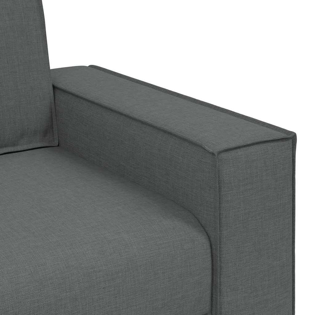 Divano a 2 posti Grigio scuro 180x78x84 cm in tessuto | homemem39