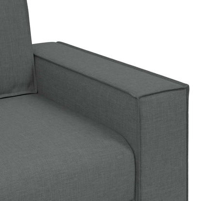 Divano a 2 posti Grigio scuro 180x78x84 cm in tessuto | homemem39
