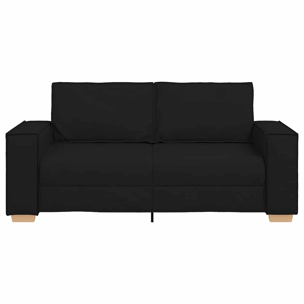 Divano a 2 posti Nero 180x78x84 cm Tessuto | homemem39