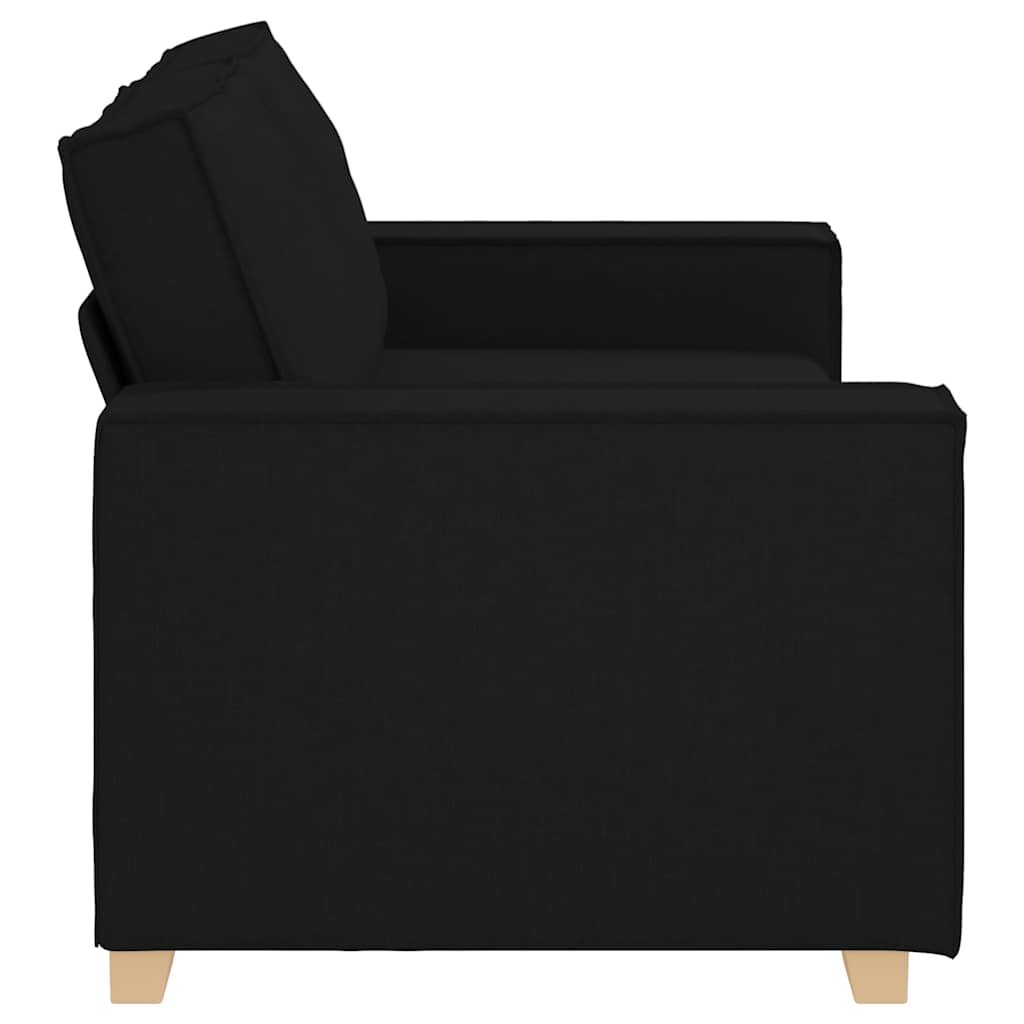 Divano a 2 posti Nero 180x78x84 cm Tessuto | homemem39