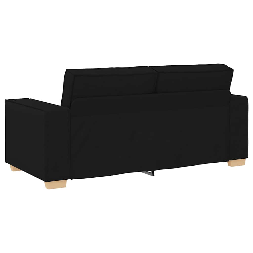 Divano a 2 posti Nero 180x78x84 cm Tessuto | homemem39