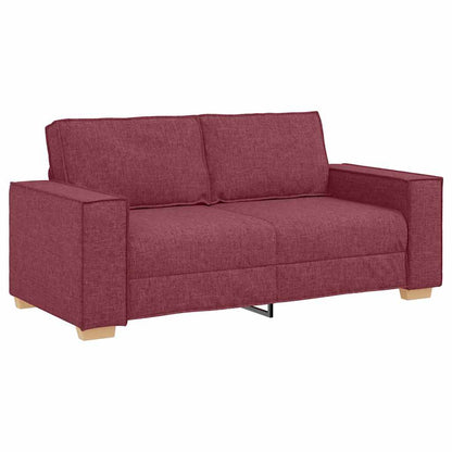 Divano a 2 posti rosso vino 180x78x84 cm in tessuto | homemem39