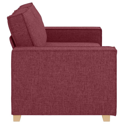 Divano a 2 posti rosso vino 180x78x84 cm in tessuto | homemem39