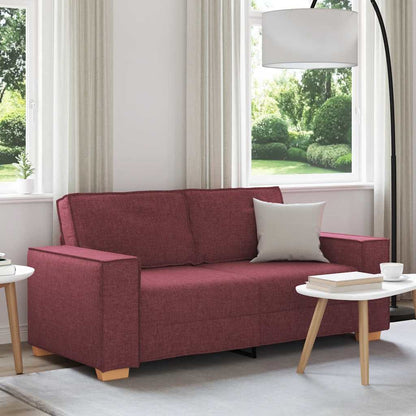 Divano a 2 posti rosso vino 180x78x84 cm in tessuto