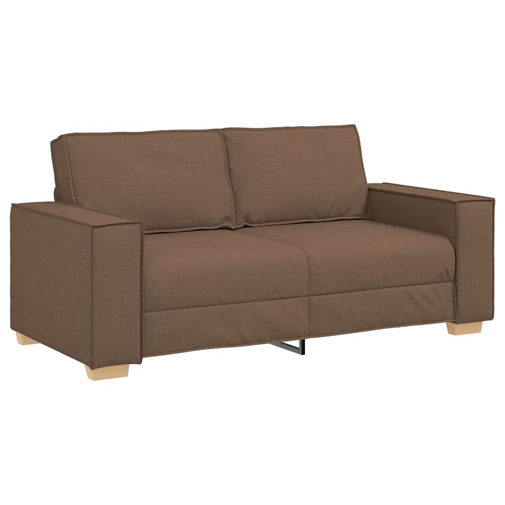 Divano a 2 posti Marrone 180x78x84 cm Tessuto | homemem39
