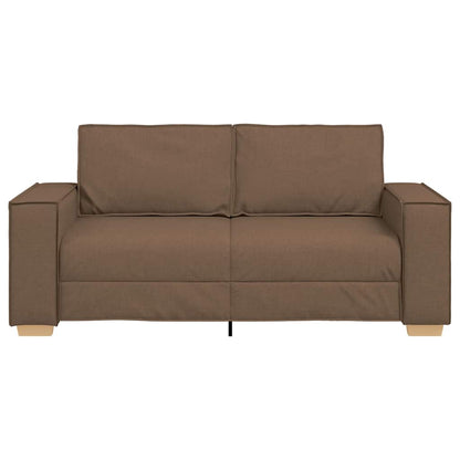 Divano a 2 posti Marrone 180x78x84 cm Tessuto | homemem39