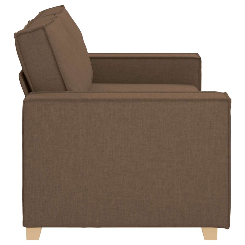 Divano a 2 posti Marrone 180x78x84 cm Tessuto | homemem39