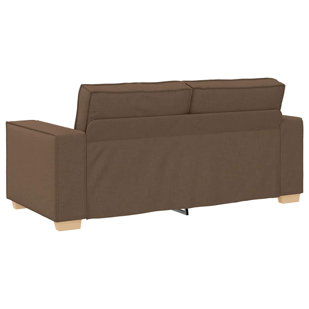 Divano a 2 posti Marrone 180x78x84 cm Tessuto | homemem39