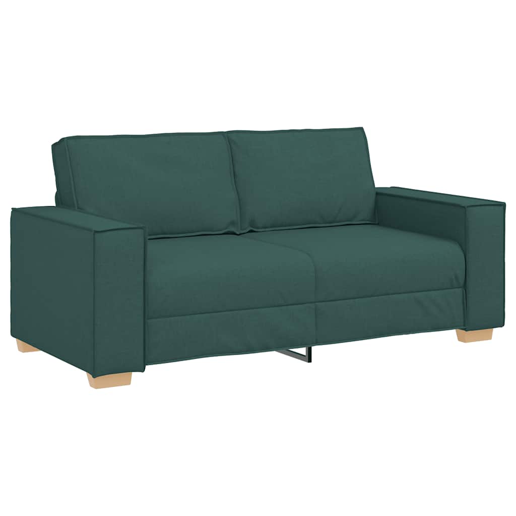 Divano a 2 posti Verde scuro 180x78x84 cm in tessuto | homemem39