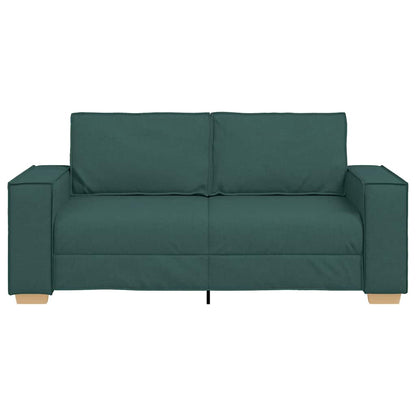 Divano a 2 posti Verde scuro 180x78x84 cm in tessuto | homemem39