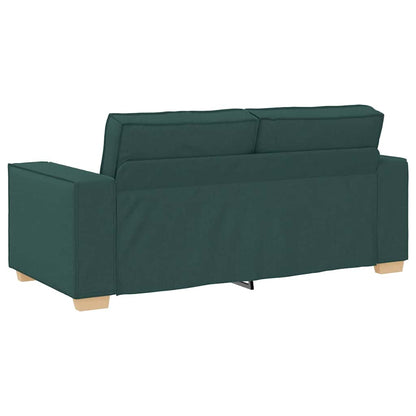 Divano a 2 posti Verde scuro 180x78x84 cm in tessuto | homemem39