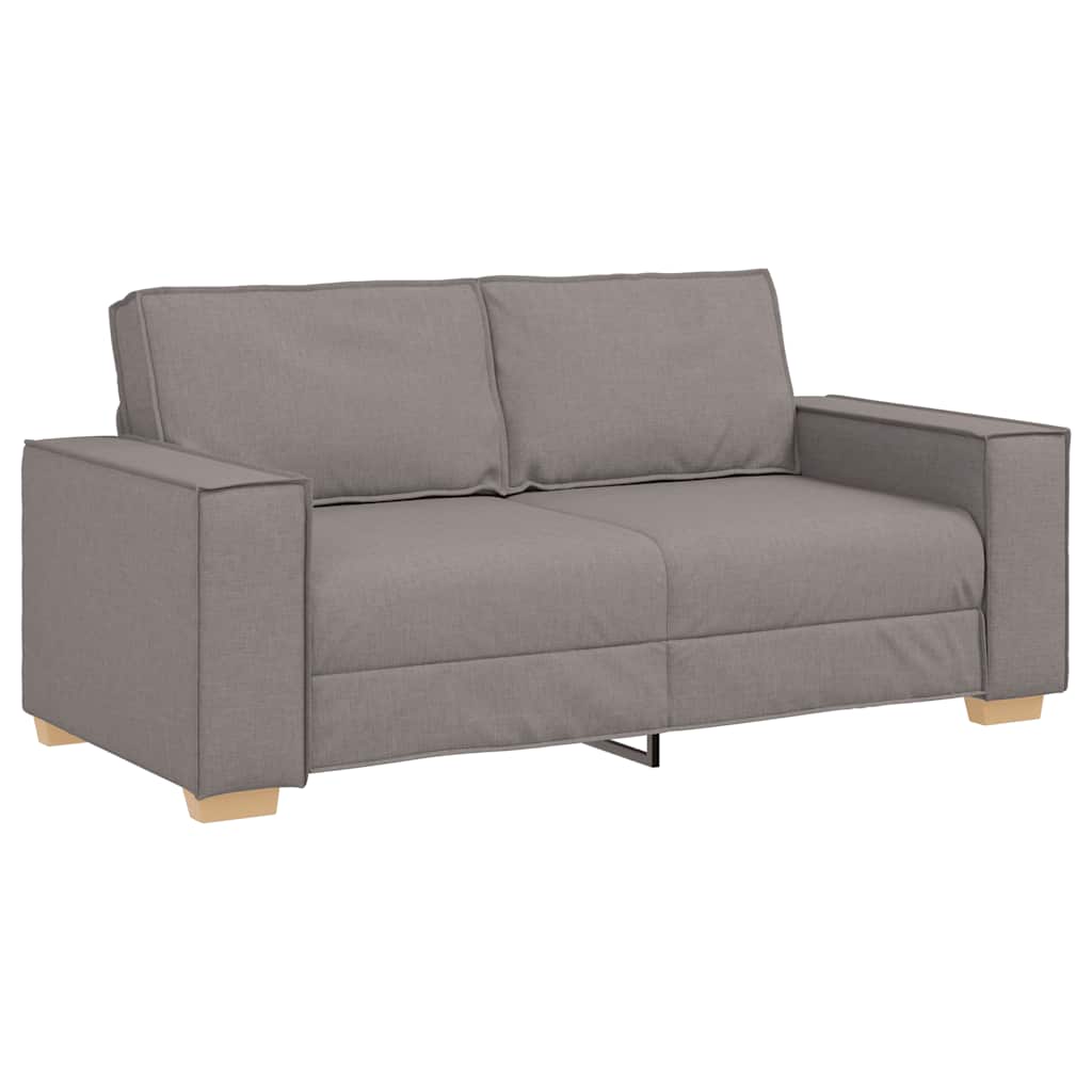 Divano a 2 posti tortora 180x78x84 cm in tessuto | homemem39
