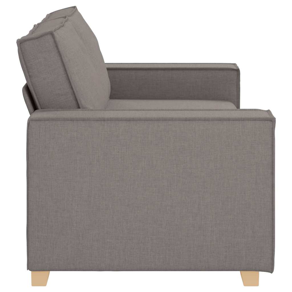 Divano a 2 posti tortora 180x78x84 cm in tessuto | homemem39