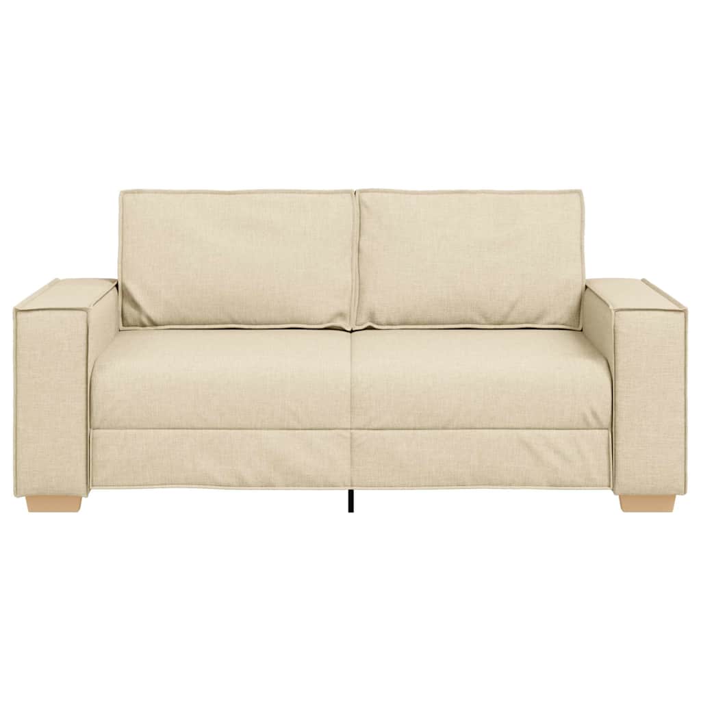 Divano a 2 posti Crema 180x78x84 cm Tessuto | homemem39