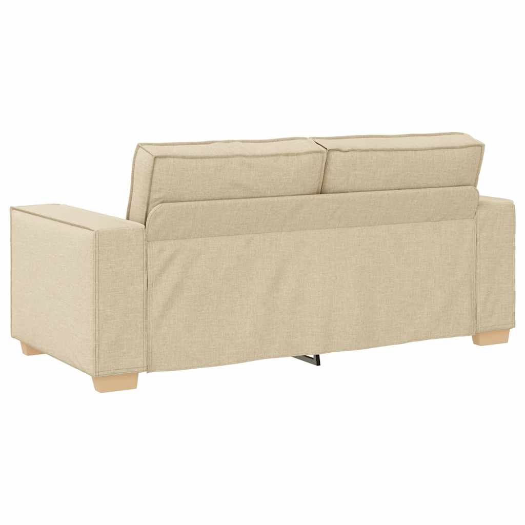 Divano a 2 posti Crema 180x78x84 cm Tessuto | homemem39