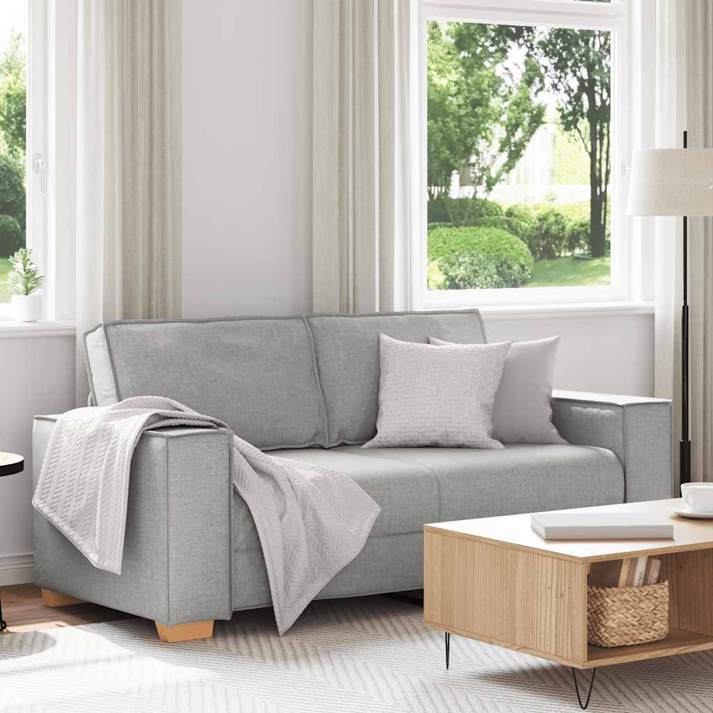Divano a 2 posti Grigio nuvola 180x78x84 cm in tessuto | homemem39