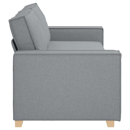 Divano a 3 posti Grigio Chiaro 220x78x84 cm Tessuto