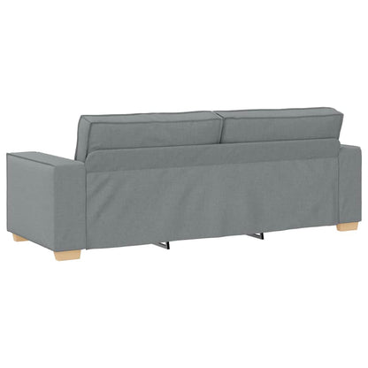 Divano a 3 posti Grigio Chiaro 220x78x84 cm Tessuto | homemem39
